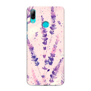 Силиконовый чехол на Huawei P Smart (2019) с принтом цветы лаванда Силиконовый чехол на Huawei P Smart (2019) с принтом цветы лаванда