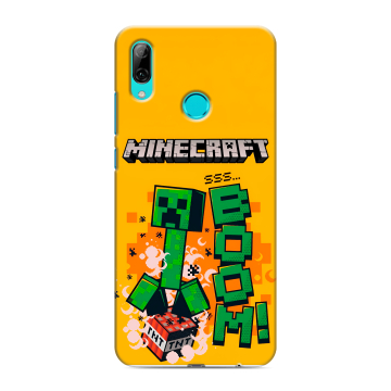 Силиконовый чехол на Huawei P Smart (2019) с принтом Майнкрафт Minecraft