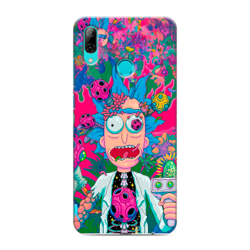 Силиконовый чехол на Huawei P Smart (2019) с принтом Рик и Морти Rick Morty