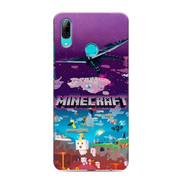 Силиконовый чехол на Huawei P Smart (2019) с принтом Майнкрафт Minecraft