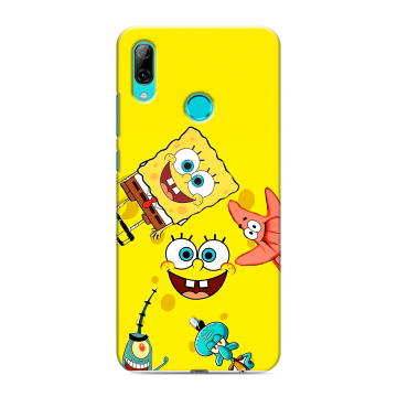 Силиконовый чехол на Huawei P Smart (2019) с принтом Спанч боб Спанчбоб