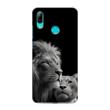 Силиконовый чехол на Huawei P Smart (2019) с принтом Лев кошки Силиконовый чехол на Huawei P Smart (2019) с принтом Лев кошки