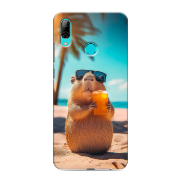 Силиконовый чехол на Huawei P Smart (2019) с принтом Капибара Силиконовый чехол на Huawei P Smart (2019) с принтом Капибара