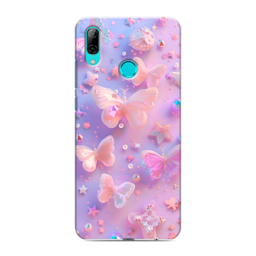 Силиконовый чехол на Huawei P Smart (2019) с принтом Бабочки Силиконовый чехол на Huawei P Smart (2019) с принтом Бабочки