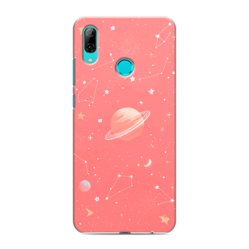 Силиконовый чехол на Huawei P Smart (2019) с принтом Розовый космос Силиконовый чехол на Huawei P Smart (2019) с принтом Розовый космос