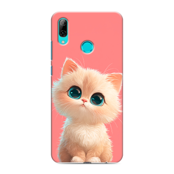 Силиконовый чехол на Huawei P Smart (2019) с принтом Розовый котенок Силиконовый чехол на Huawei P Smart (2019) с принтом Розовый котенок