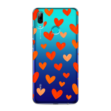 Силиконовый чехол на Huawei P Smart (2019) с принтом Сердечки Силиконовый чехол на Huawei P Smart (2019) с принтом Сердечки