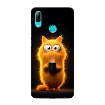 Силиконовый чехол на Huawei P Smart (2019) с принтом Смешной кот
