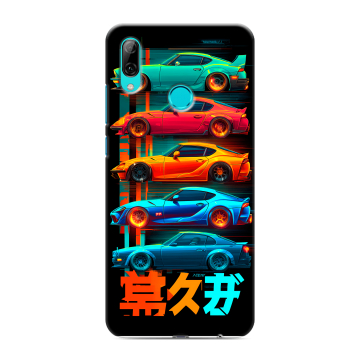 Силиконовый чехол на Huawei P Smart (2019) с принтом машины тачки Силиконовый чехол на Huawei P Smart (2019) с принтом машины тачки