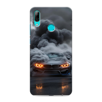 Силиконовый чехол на Huawei P Smart (2019) с принтом BMW БМВ Силиконовый чехол на Huawei P Smart (2019) с принтом BMW БМВ