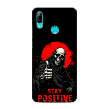Силиконовый чехол на Huawei P Smart (2019) с принтом смешной скелет Силиконовый чехол на Huawei P Smart (2019) с принтом смешной скелет