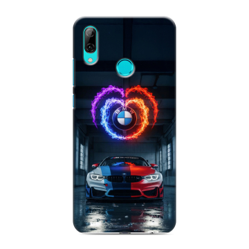 Силиконовый чехол на Huawei P Smart (2019) с принтом BMW БМВ
