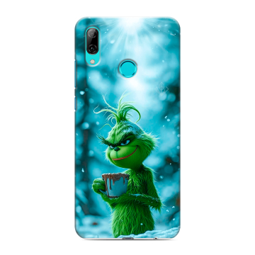 Силиконовый чехол на Huawei P Smart (2019) с принтом Новый год гринч Силиконовый чехол на Huawei P Smart (2019) с принтом Новый год гринч