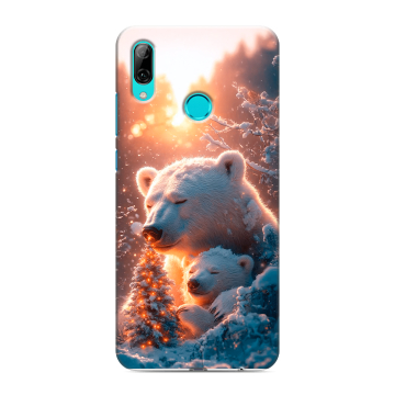 Силиконовый чехол на Huawei P Smart (2019) с принтом Новый год