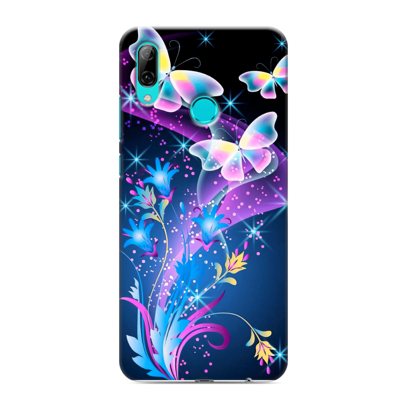 Силиконовый чехол на Huawei P Smart (2019) с принтом Бабочки Силиконовый чехол на Huawei P Smart (2019) с принтом Бабочки