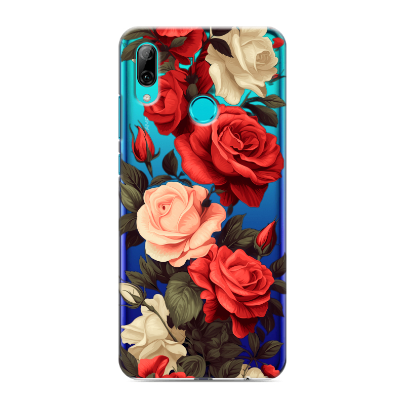 Силиконовый чехол на Huawei P Smart (2019) с принтом Розы Силиконовый чехол на Huawei P Smart (2019) с принтом Розы