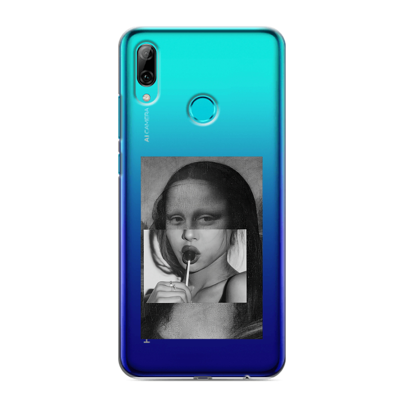 Силиконовый чехол на Huawei P Smart (2019) с принтом Мона Лиза Силиконовый чехол на Huawei P Smart (2019) с принтом Мона Лиза