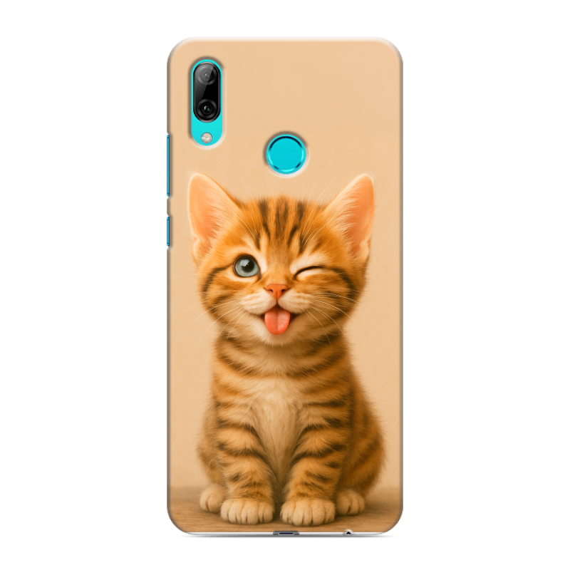 Силиконовый чехол на Huawei P Smart (2019) с принтом котенок Силиконовый чехол на Huawei P Smart (2019) с принтом котенок