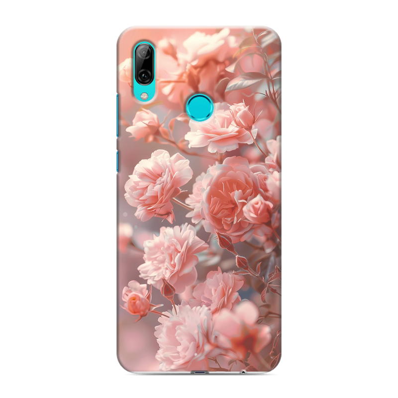Силиконовый чехол на Huawei P Smart (2019) с принтом Розовые розы Силиконовый чехол на Huawei P Smart (2019) с принтом Розовые розы