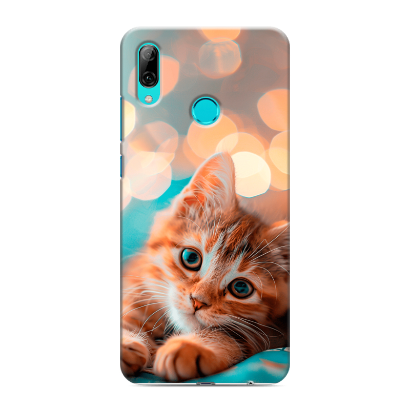 Силиконовый чехол на Huawei P Smart (2019) с принтом котик Силиконовый чехол на Huawei P Smart (2019) с принтом котик