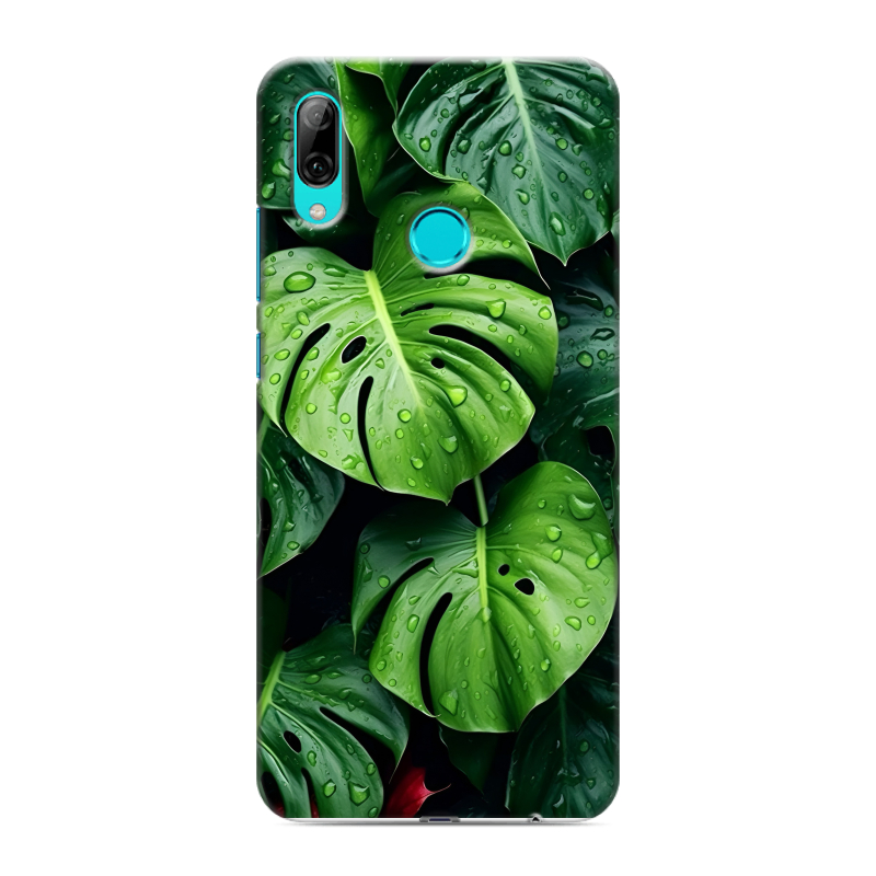 Силиконовый чехол на Huawei P Smart (2019) с принтом Листья Силиконовый чехол на Huawei P Smart (2019) с принтом Листья