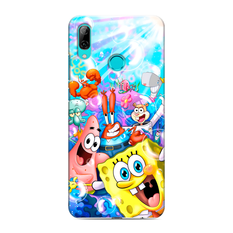 Силиконовый чехол на Huawei P Smart (2019) с принтом спанчбоб спанч боб Силиконовый чехол на Huawei P Smart (2019) с принтом спанчбоб спанч боб