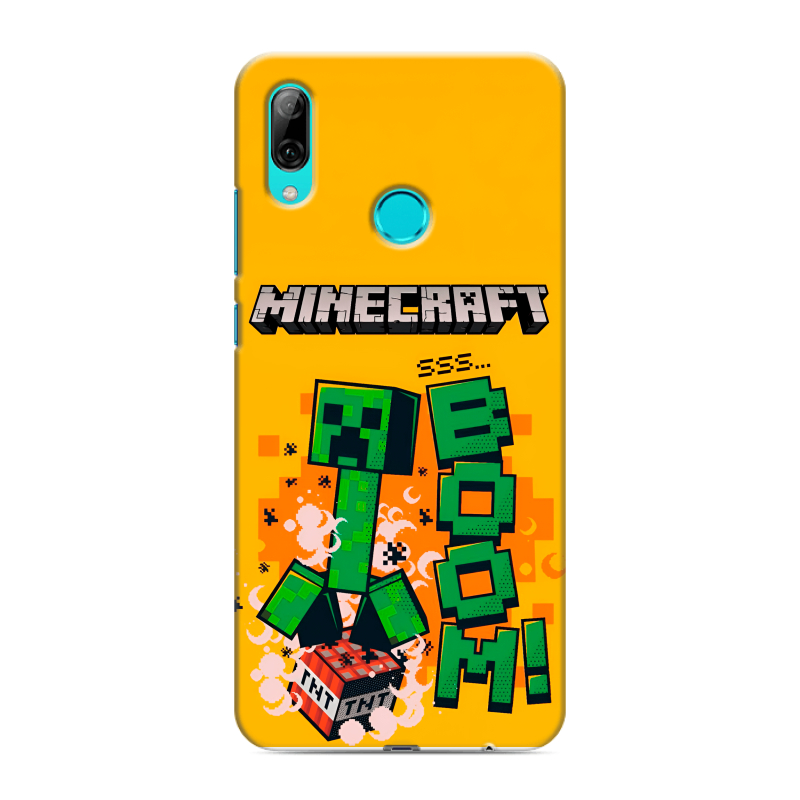 Силиконовый чехол на Huawei P Smart (2019) с принтом Майнкрафт Minecraft Силиконовый чехол на Huawei P Smart (2019) с принтом Майнкрафт Minecraft