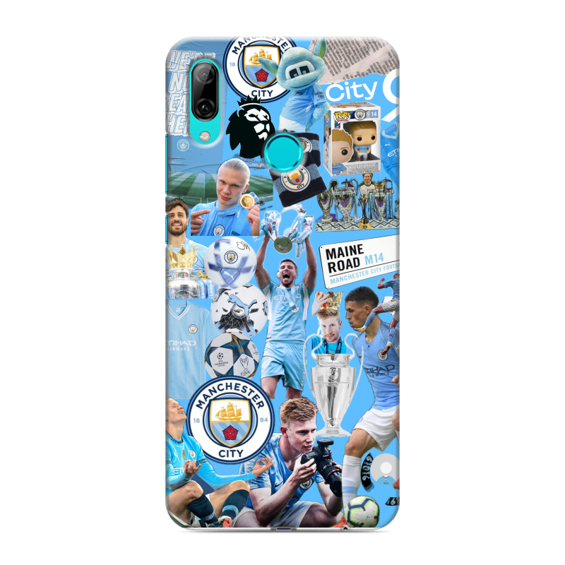 Силиконовый чехол на Huawei P Smart (2019) с принтом Man City Манчестер Сити Силиконовый чехол на Huawei P Smart (2019) с принтом Man City Манчестер Сити