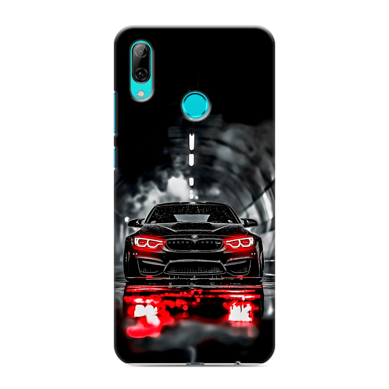 Силиконовый чехол на Huawei P Smart (2019) с принтом BMW БМВ Силиконовый чехол на Huawei P Smart (2019) с принтом BMW БМВ