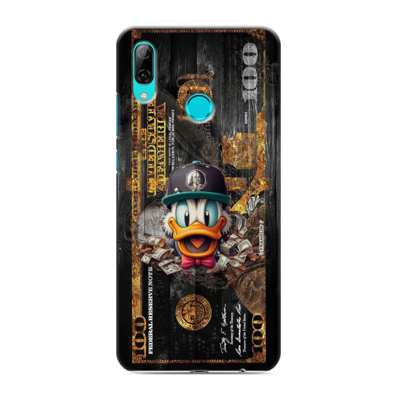 Силиконовый чехол на Huawei P Smart (2019) с принтом Дональд Дак Доллар Силиконовый чехол на Huawei P Smart (2019) с принтом Дональд Дак Доллар