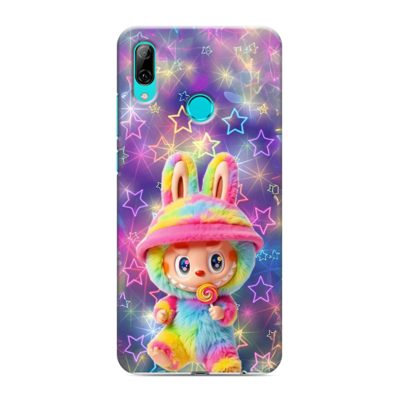 Силиконовый чехол на Huawei P Smart (2019) с принтом Labubu Лабубу Силиконовый чехол на Huawei P Smart (2019) с принтом Labubu Лабубу