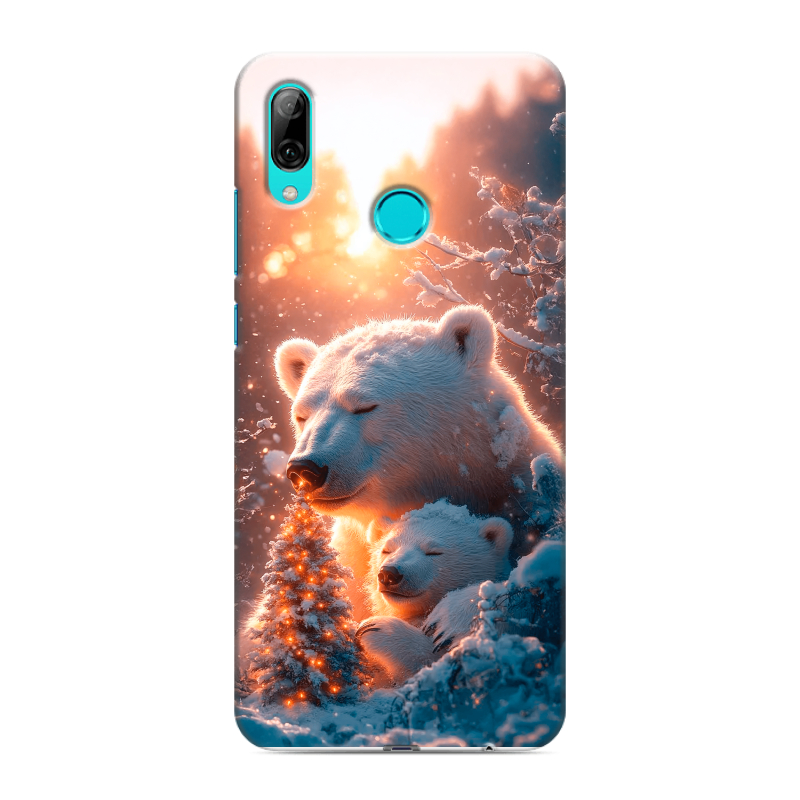 Силиконовый чехол на Huawei P Smart (2019) с принтом Новый год Силиконовый чехол на Huawei P Smart (2019) с принтом Новый год
