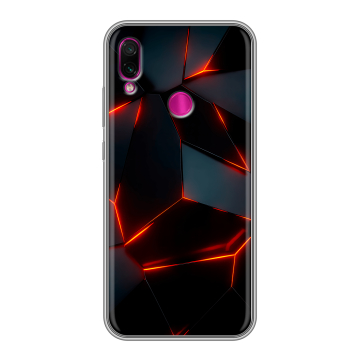 Силиконовый чехол на Xiaomi RedMi Note 7 с принтом Яркие абстракции Силиконовый чехол на Xiaomi RedMi Note 7 с принтом Яркие абстракции