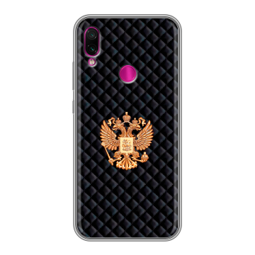 Силиконовый чехол на Xiaomi RedMi Note 7 с принтом Герб России принт Силиконовый чехол на Xiaomi RedMi Note 7 с принтом Герб России принт