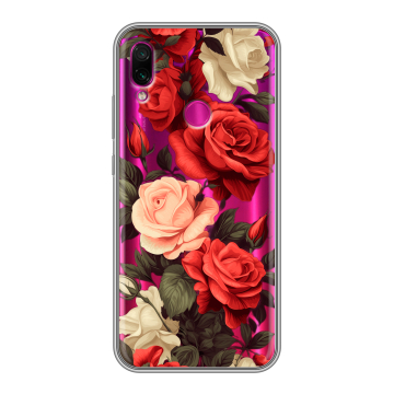 Силиконовый чехол на Xiaomi RedMi Note 7 с принтом Розы Силиконовый чехол на Xiaomi RedMi Note 7 с принтом Розы