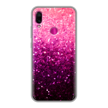 Силиконовый чехол на Xiaomi RedMi Note 7 с принтом Блестки