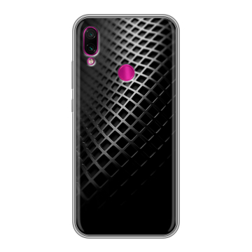 Силиконовый чехол на Xiaomi RedMi Note 7 с принтом Текстура металла Силиконовый чехол на Xiaomi RedMi Note 7 с принтом Текстура металла