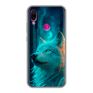 Силиконовый чехол на Xiaomi RedMi Note 7 с принтом бабочки саккура Силиконовый чехол на Xiaomi RedMi Note 7 с принтом бабочки саккура
