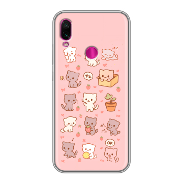 Силиконовый чехол на Xiaomi RedMi Note 7 с принтом Hello Kitty Хелоу Кити Силиконовый чехол на Xiaomi RedMi Note 7 с принтом Hello Kitty Хелоу Кити