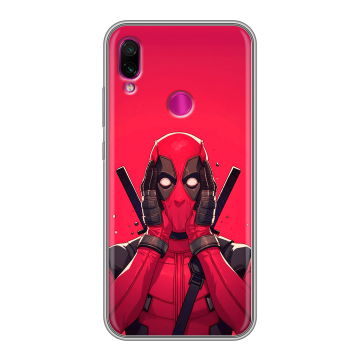 Силиконовый чехол на Xiaomi RedMi Note 7 с принтом Дедпул Deadpool Силиконовый чехол на Xiaomi RedMi Note 7 с принтом Дедпул Deadpool