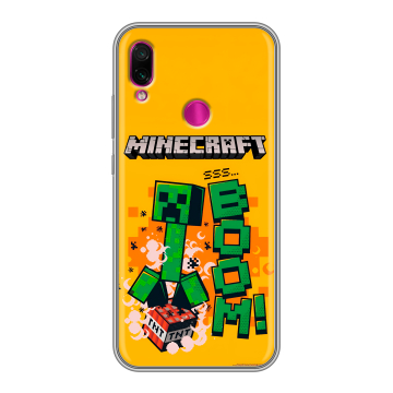 Силиконовый чехол на Xiaomi RedMi Note 7 с принтом Майнкрафт Minecraft Силиконовый чехол на Xiaomi RedMi Note 7 с принтом Майнкрафт Minecraft