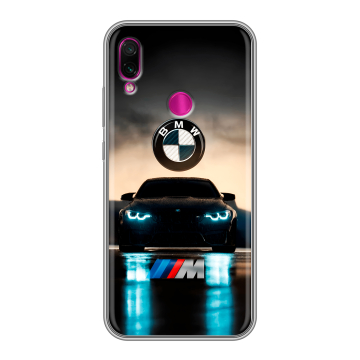 Силиконовый чехол на Xiaomi RedMi Note 7 с принтом БМВ BMW