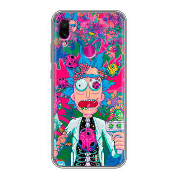 Силиконовый чехол на Xiaomi RedMi Note 7 с принтом Рик и Морти Rick Morty Силиконовый чехол на Xiaomi RedMi Note 7 с принтом Рик и Морти Rick Morty