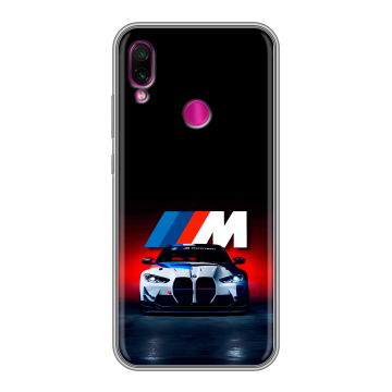 Силиконовый чехол на Xiaomi RedMi Note 7 с принтом БМВ BMW