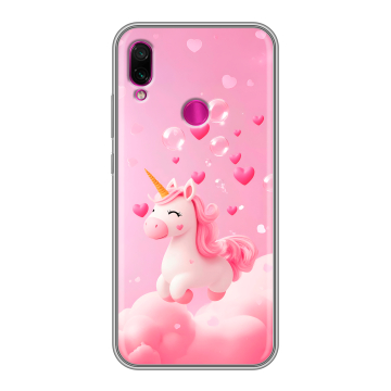 Силиконовый чехол на Xiaomi RedMi Note 7 с принтом Единорог Силиконовый чехол на Xiaomi RedMi Note 7 с принтом Единорог