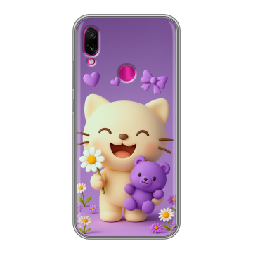 Силиконовый чехол на Xiaomi RedMi Note 7 с принтом для девочек Силиконовый чехол на Xiaomi RedMi Note 7 с принтом для девочек