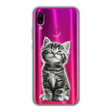 Силиконовый чехол на Xiaomi RedMi Note 7 с принтом Котенок Силиконовый чехол на Xiaomi RedMi Note 7 с принтом Котенок