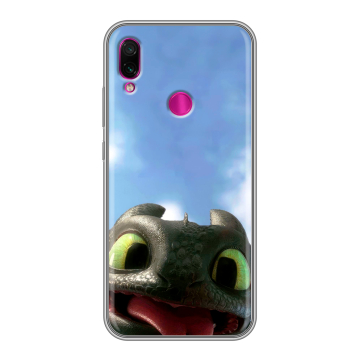 Силиконовый чехол на Xiaomi RedMi Note 7 с принтом Как приручить дракона