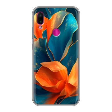 Силиконовый чехол на Xiaomi RedMi Note 7 с принтом Цветы