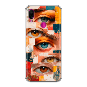 Силиконовый чехол на Xiaomi RedMi Note 7 с принтом Модный принт